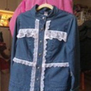 Multi Lace Denim Jacket